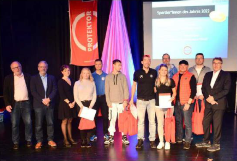 Sportliche Aushängeschilder: Diese 13 aktiven Sportler werden mit Ehrungen In Gold und Silber ausgezelchnet.